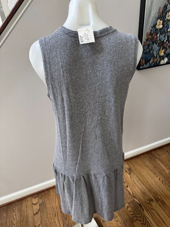 NWT NATION LTD Grey Drop Waist Tank Mini Dress Size Medium